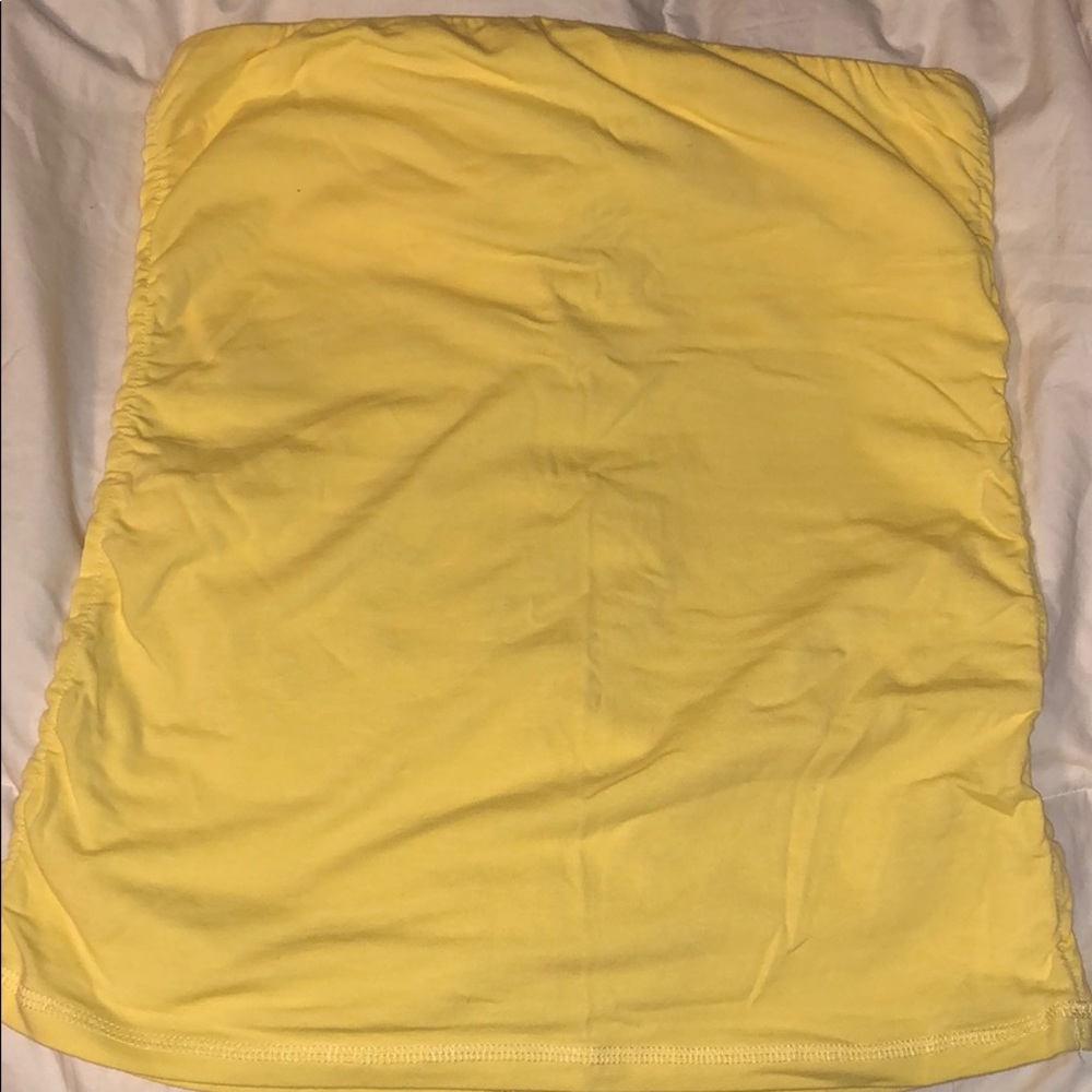 Yellow tube top